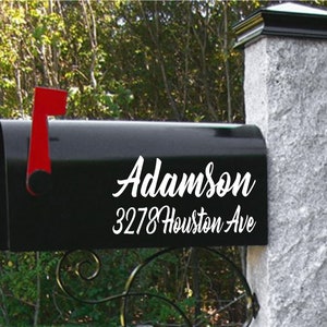 Custom Mailbox Vinyl Decal-Address Mailbox Decal-Family Name Mailbox Decals-Address Decal-Personalized Mailbox Decals-Mailbox Vinyl Decals