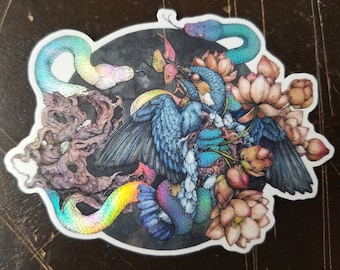 Holographic Sticker: Kingfisher