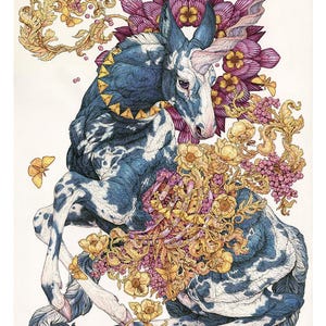 Heavenly Unicorn: Large Limited Edition Print