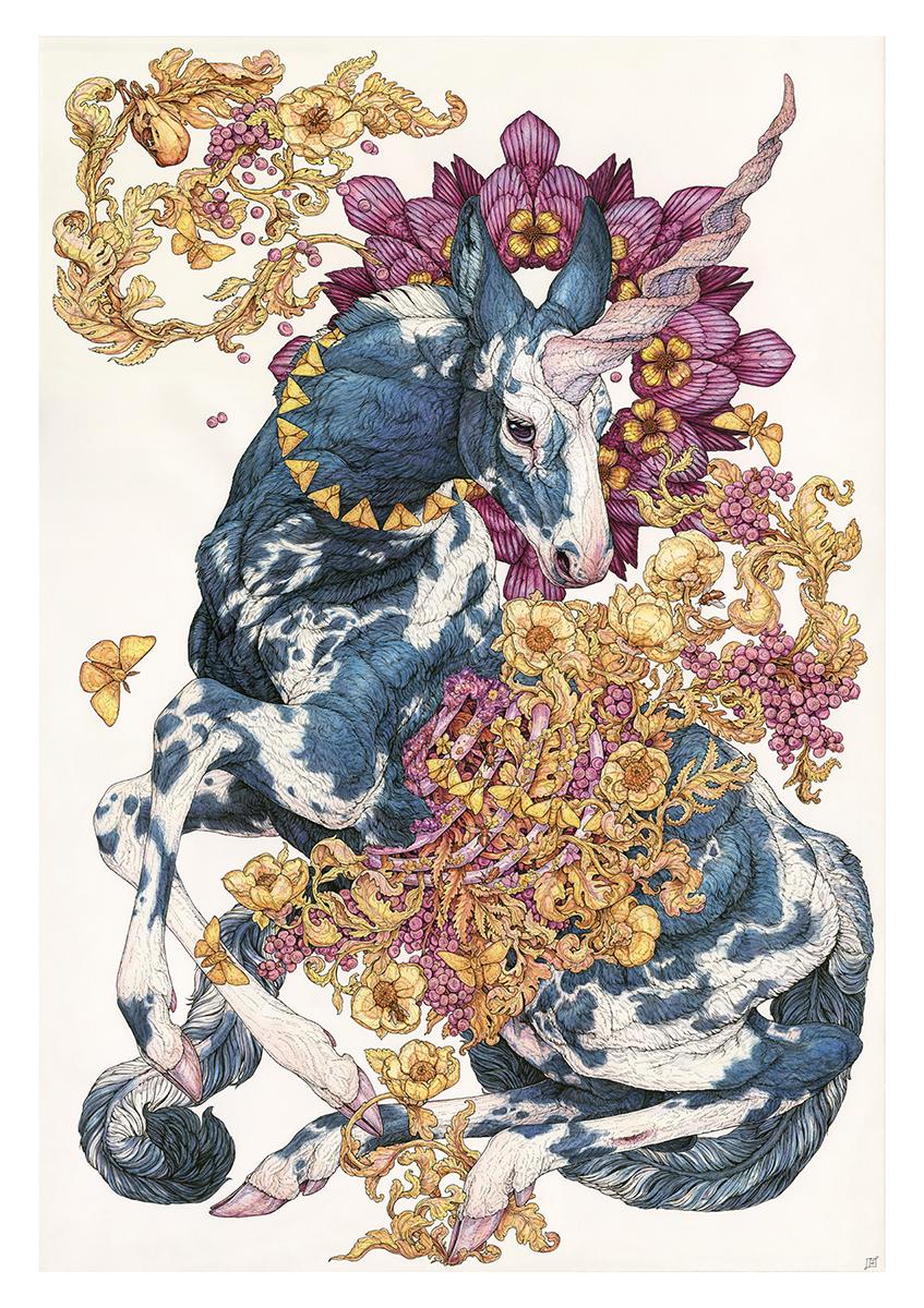 Heavenly Unicorn: Large Limited Edition Print - Etsy
