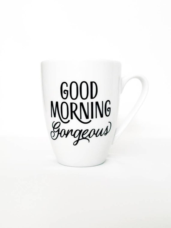 Good Morning Coffee Mug - 16oz Porcelain Mug