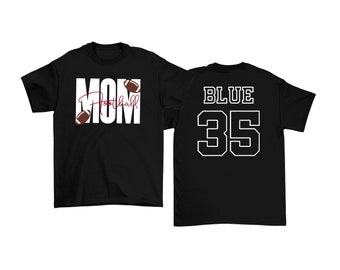Personalized Football Mom T-Shirt: Game Day Shirt