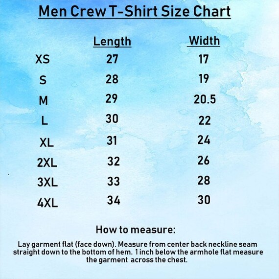 Lake Pajamas Size Chart