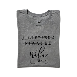 Just Married Shirt - Honeymoon Shirt - Girlfriend Wife Fiancee Shirt