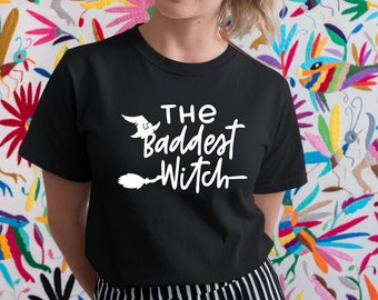 The Baddest Witch Shirt - Glow in the Dark - Halloween Shirt