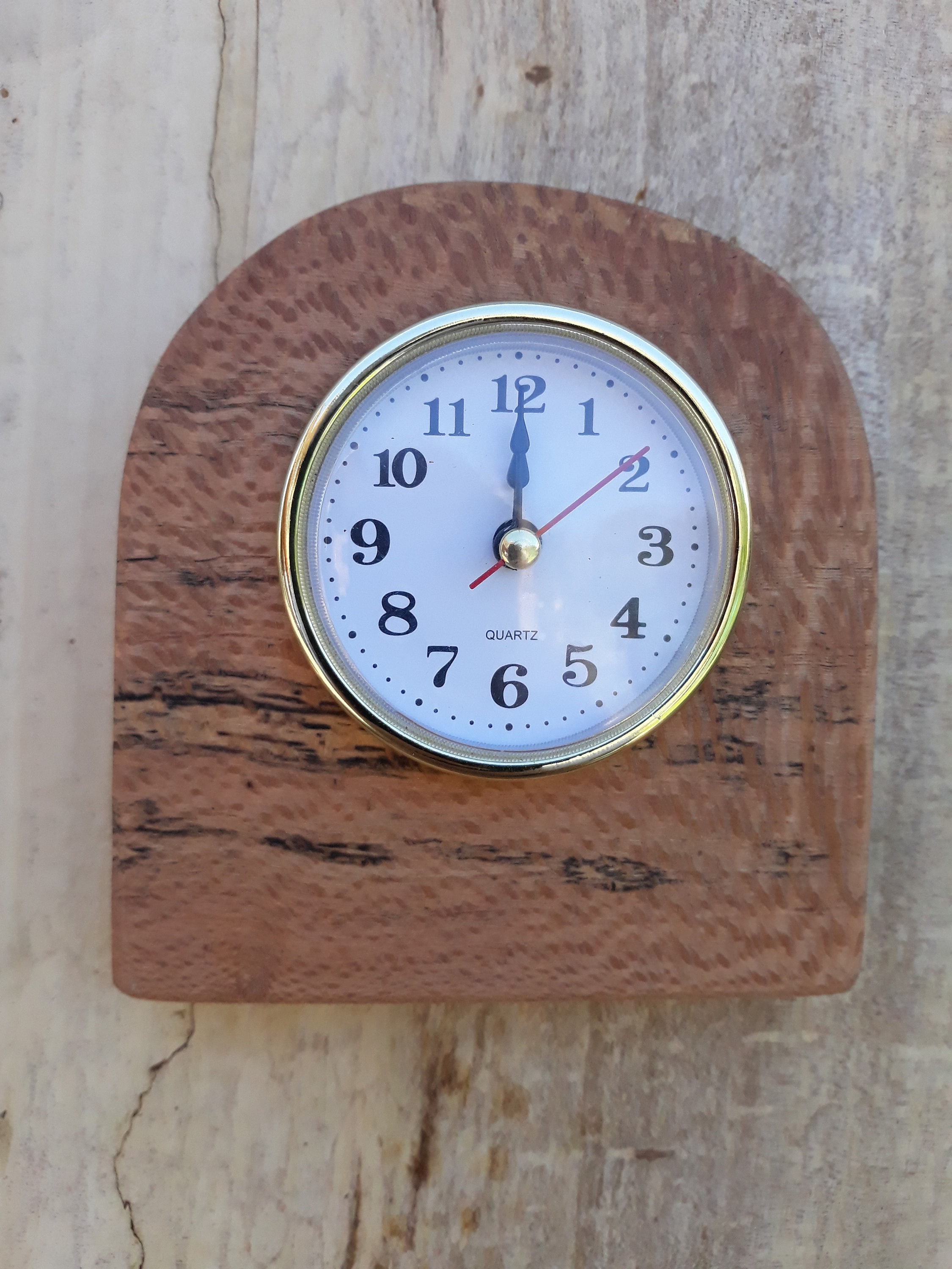 Unique Table Clock Modern Wood Clock Mantle Clock Etsy
