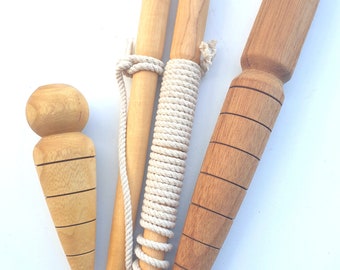 Handmade Wooden Garden Dibbler Set: Planting Tool Gift