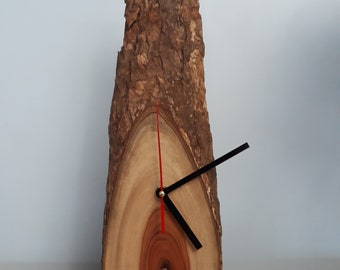 Tall Hand Crafted Modern  Wood Clock