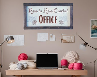 Farmhouse Small Business Name Sign, Persuasive Business Name Sign, Custom Business Office Sign