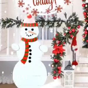 Large Pallet Snowman, Pallet snowman, Christmas decor, Outdoor winter decor, Outdoor snowman decor, Outdoor Christmas decor