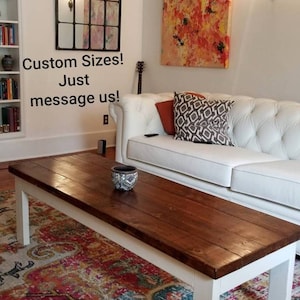 Farmhouse Coffee Table, Farmhouse Style Coffee Table, Farmhouse Bench