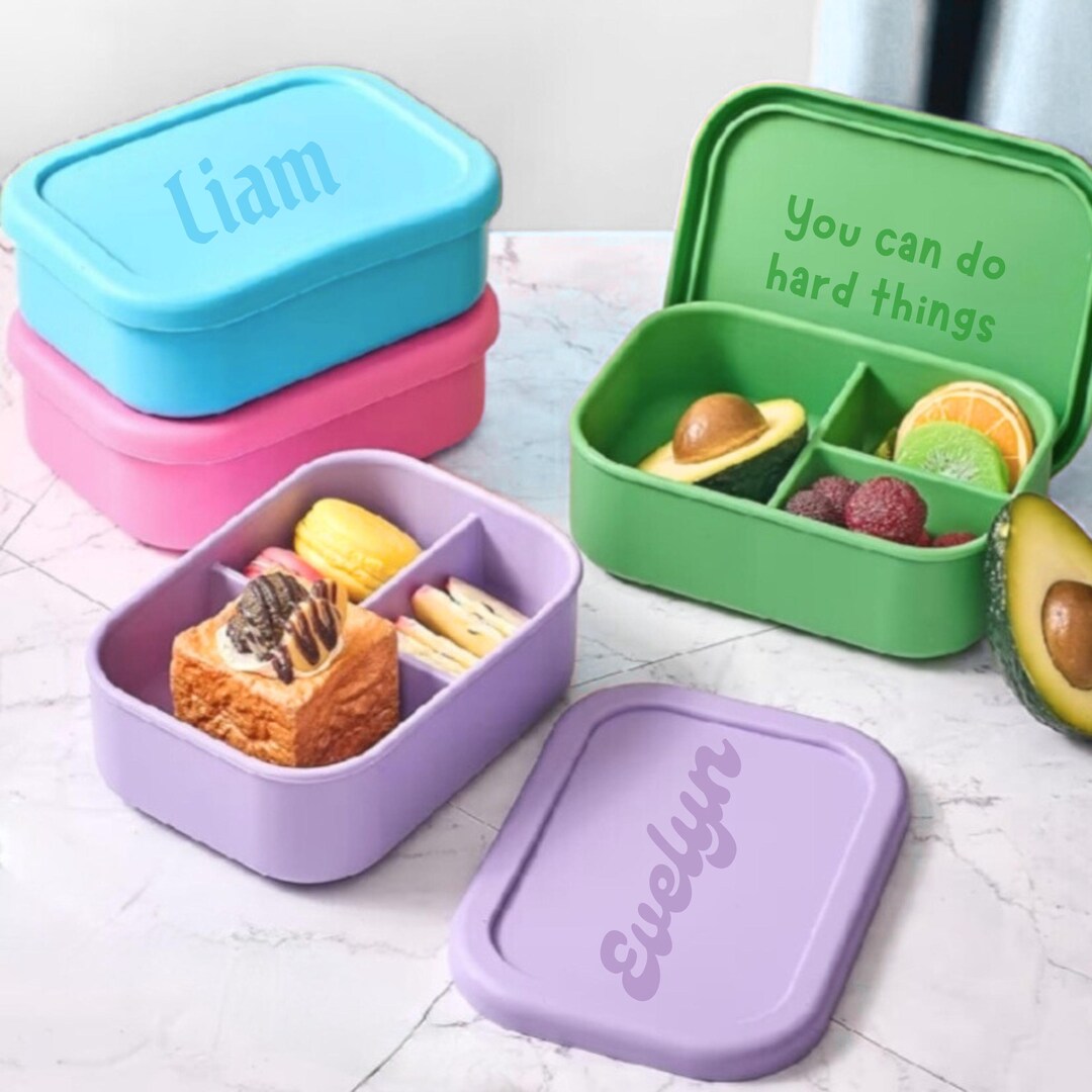 Personalized Bento Lunch Box for Kids, Custom Back to School Supplies ...