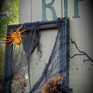 Victorian Style Halloween Frame, Spooky Halloween Frame, Handmade Halloween Decor, Fall Decor image 3
