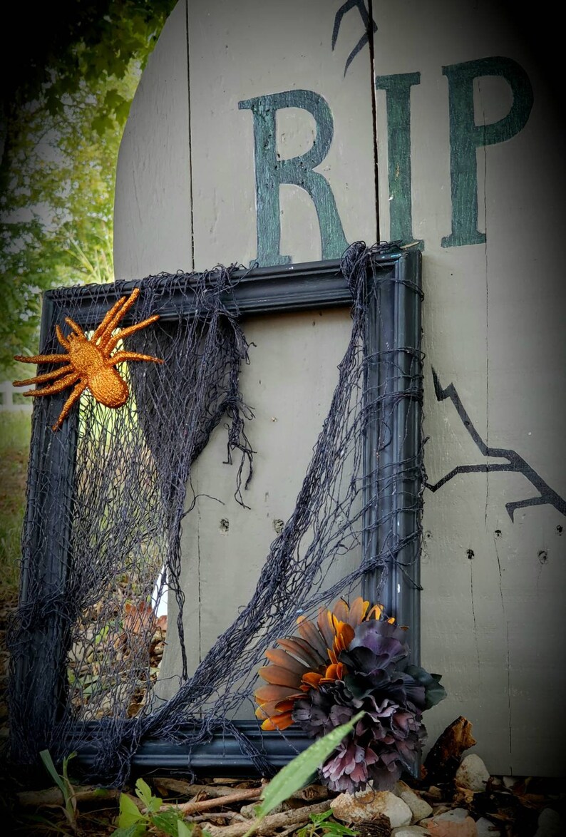 Victorian Style Halloween Frame Spooky Halloween Frame Etsy