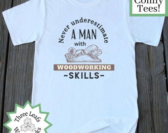 Men's Woodworking Tshirt, Carpenter Husband Tshirt, Sawdust Tshirt
