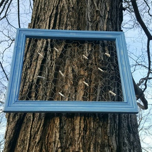 Chicken wire frame, Handmade frame, Distressed chicken wire frame, Jewelry display, Rustic picture frame, Farmhouse decor, Office decor