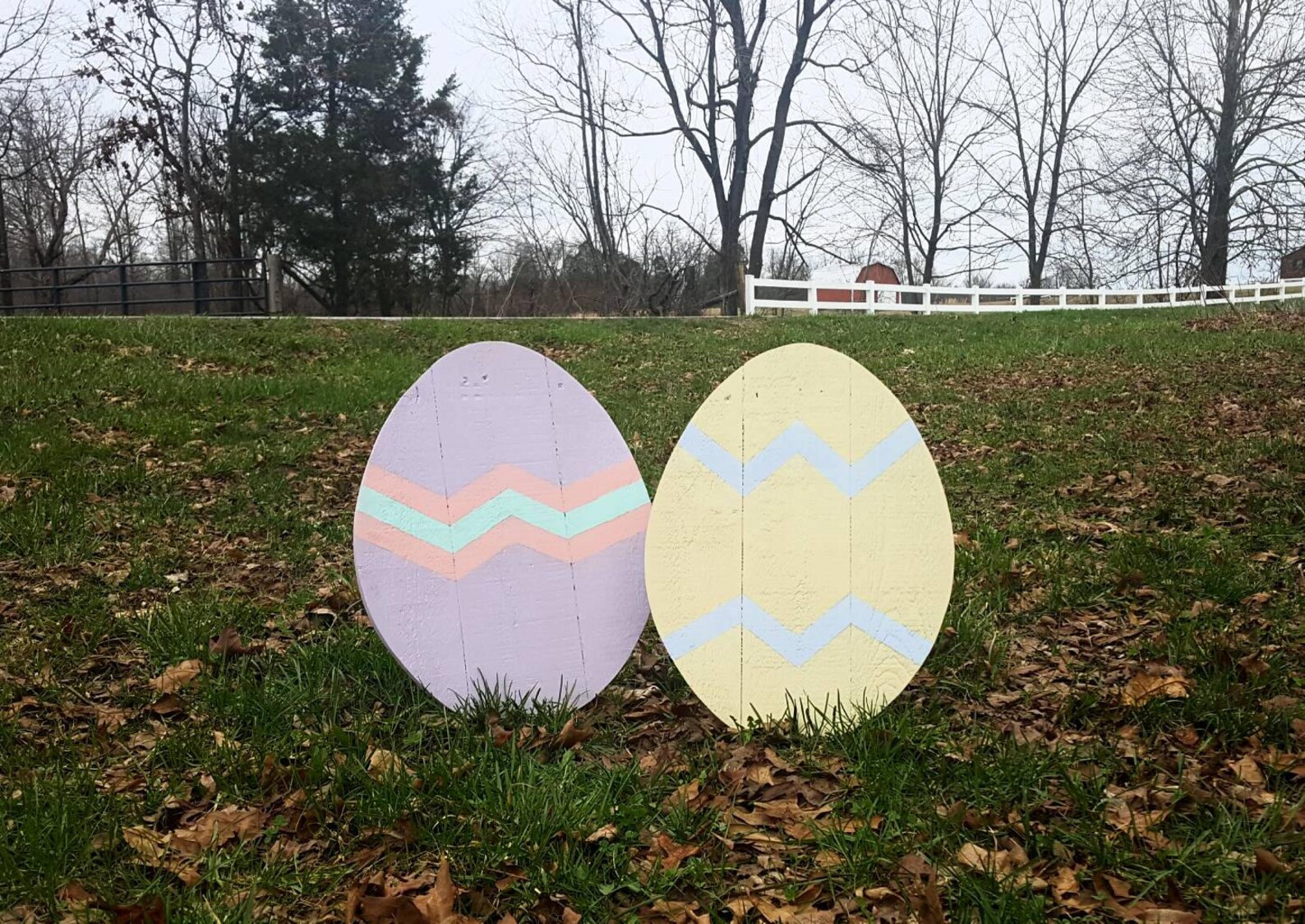 Outdoor Easter Decor 1 Large Wood Easter Egg Pallet Easter Etsy
