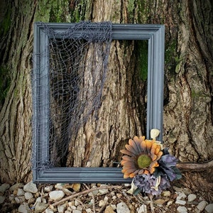 Victorian Style Halloween Frame, Spooky Halloween Frame, Handmade Halloween Decor, Fall Decor image 2