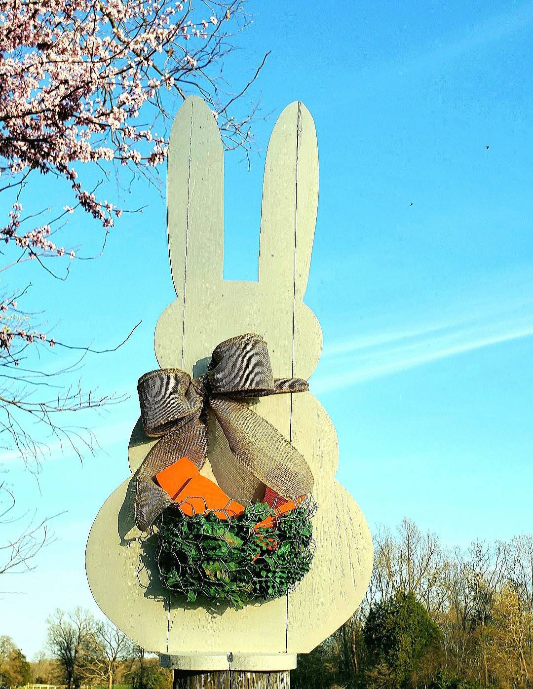 Easter Bunny Yard Art Outdoor Easter Bunny Decor Etsy