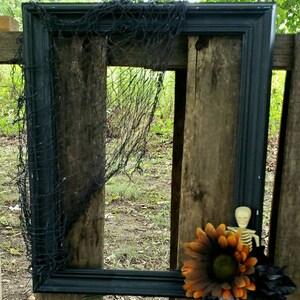 Victorian Style Halloween Frame, Spooky Halloween Frame, Handmade Halloween Decor, Fall Decor image 4