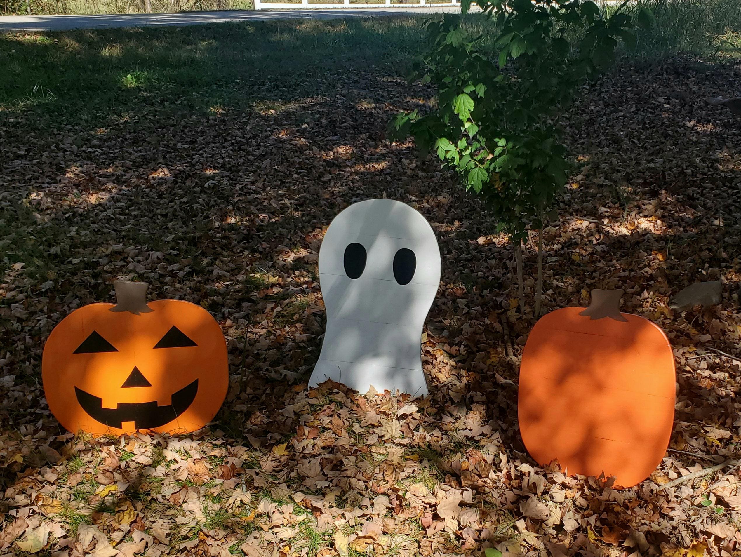Large Halloween Yard Decor, Wood Halloween Yard Decor |pumpkin