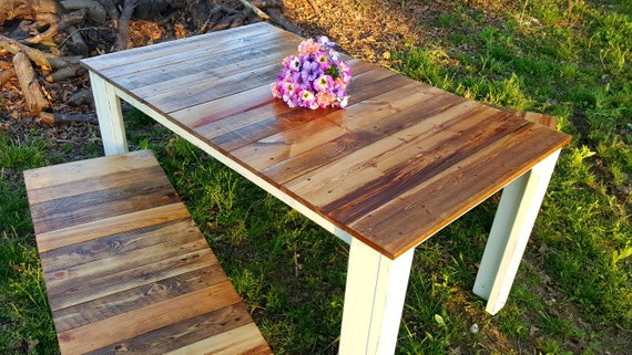 Farmhouse Kitchen Table Farmhouse Benches Country Cottage Etsy