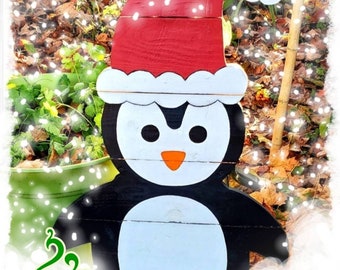 Christmas Penguin Yard Art, Christmas Penguin, Christmas Yard Decor