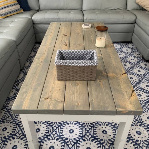 Farmhouse Coffee Table Etsy