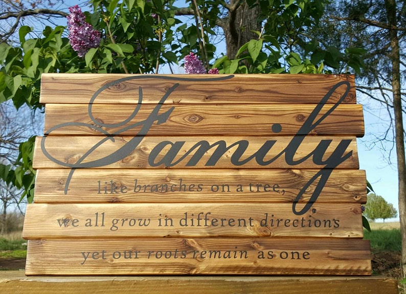 Family Wood Sign