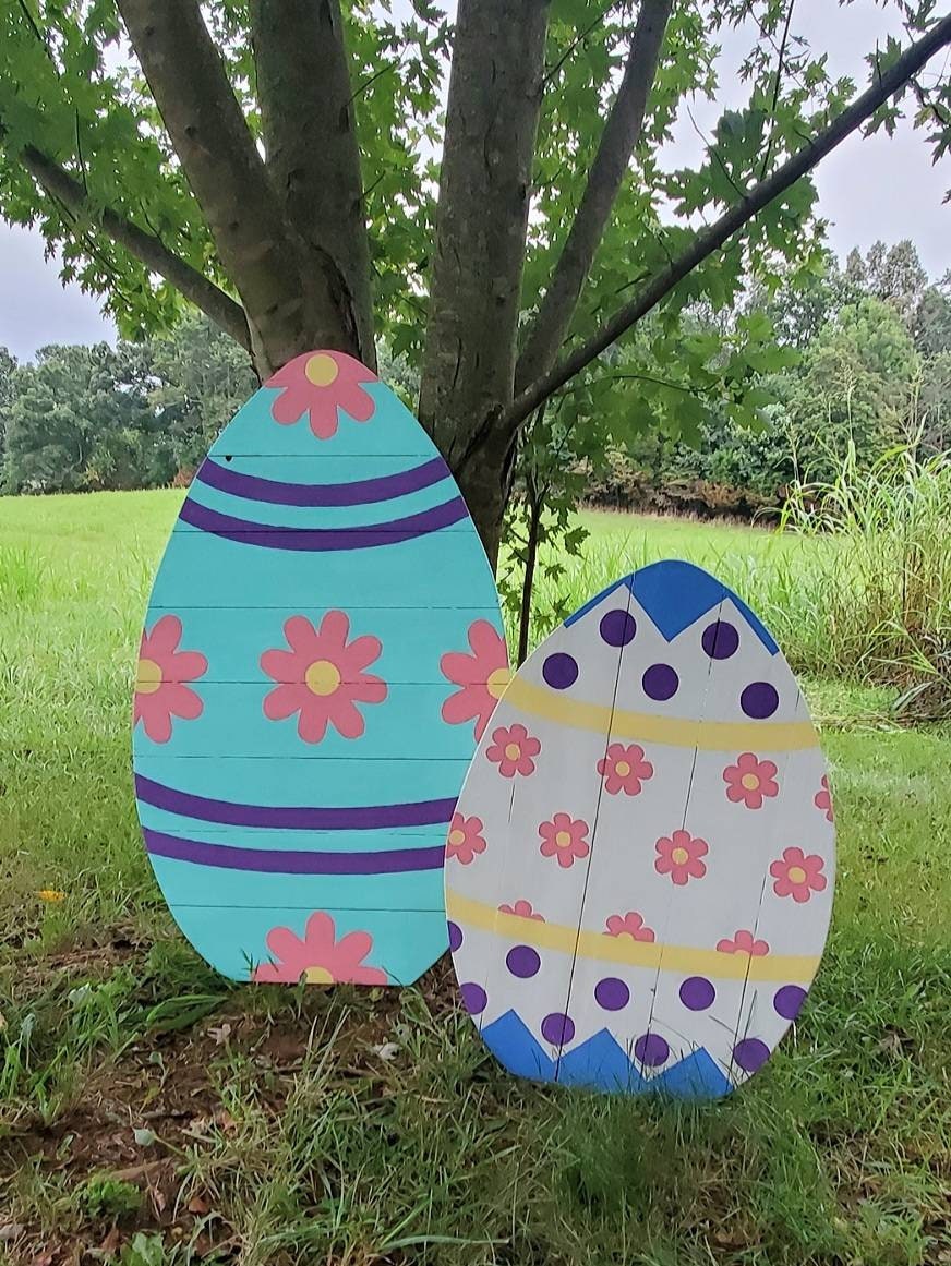 FainFun – 24 Décorations De Pâques En Bois à Suspendre, œufs, Lapins, Poussins, Printemps, Jardin, Classe, Cadeau DIY