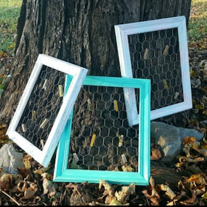 Chicken Wire Frame, 8x11 11x14 16x20 20x24 22x30, Farmhouse Chicken Wire Frame