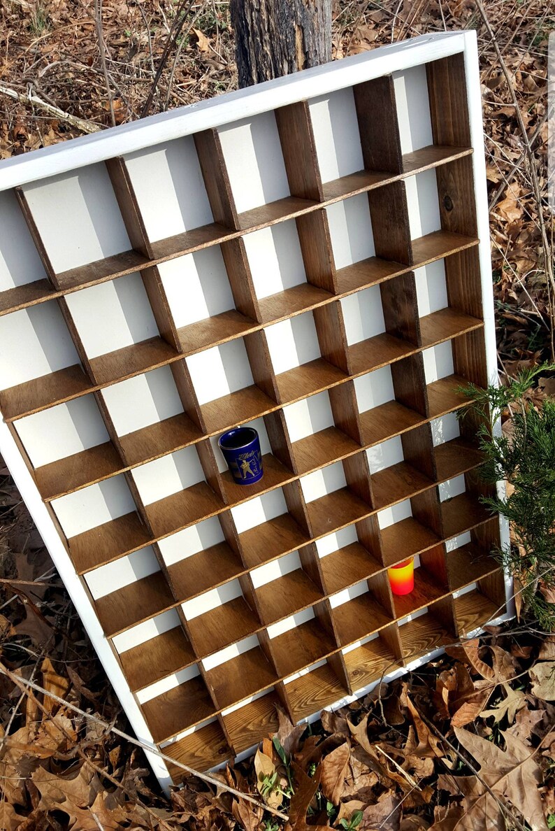 Shot Glass Display Shelf 48 Shot Glass Display Case Wall Etsy