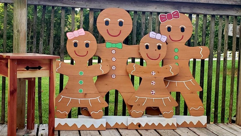 3 Foot Gingerbread Yard Decor Gingerbread Man Gingerbread | Etsy