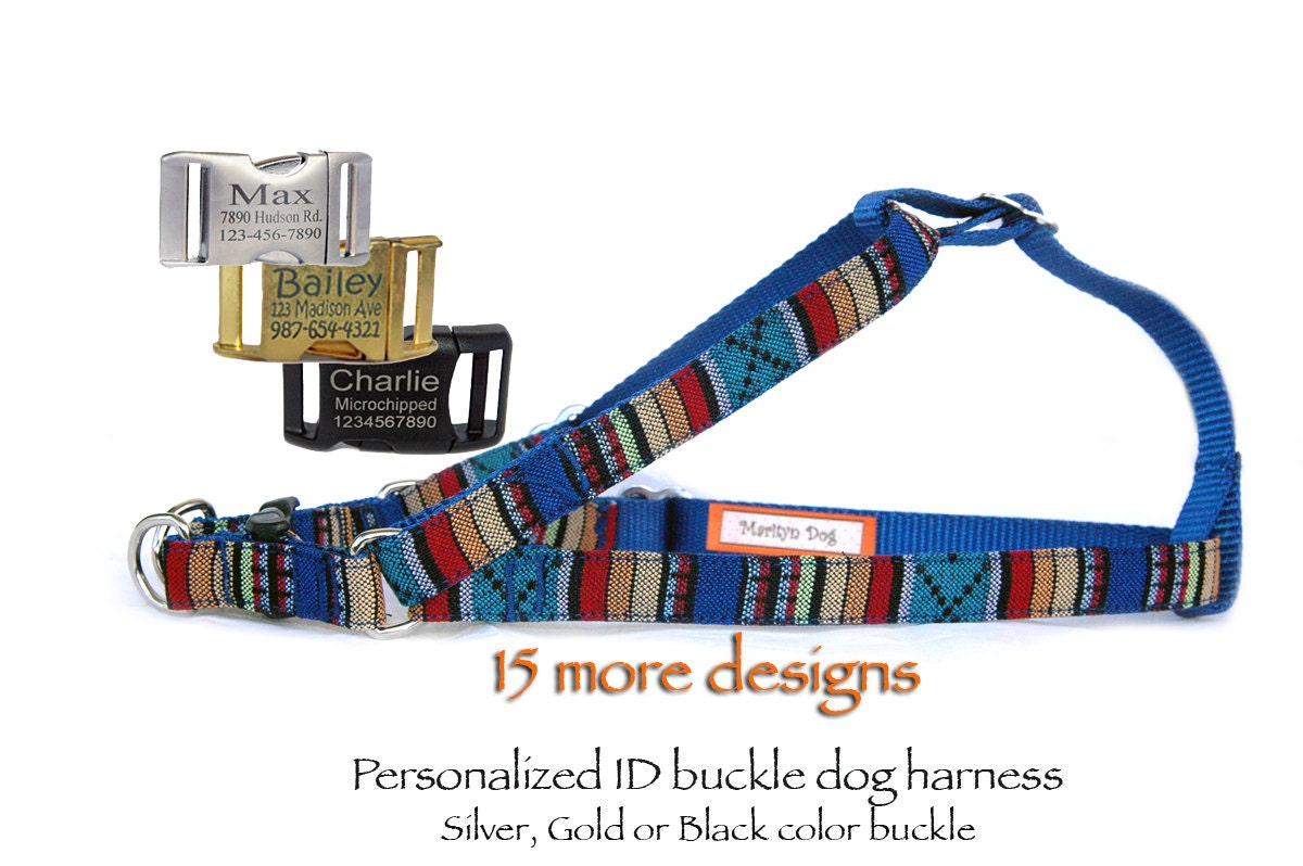 engraved dog harness
