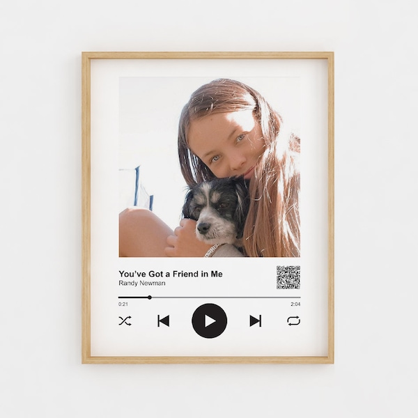 Spotify Plaque Print, Spotify Poster Editable PDF, Spotify Picture Custom Spotify Plaque Photo, Printable Spotify Plaque Code 4x6, 5x7, 8x10