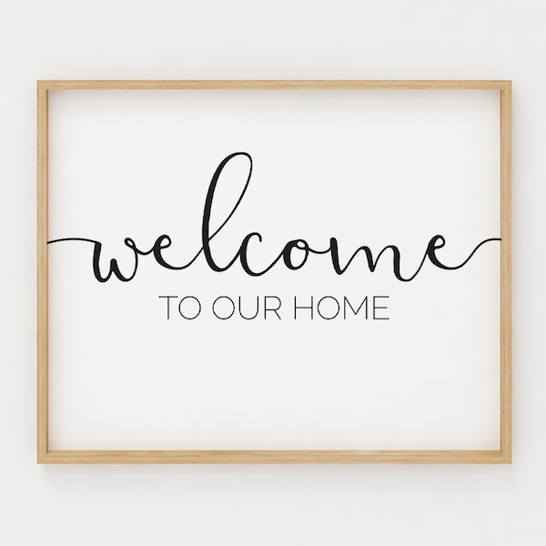 Welcome to Our Home Print - Etsy