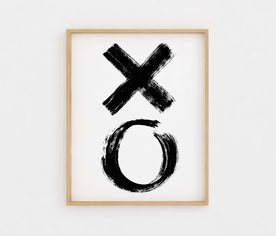 XO Wall Art XO Wall Print XO Print Xo Printable Xo Art Etsy