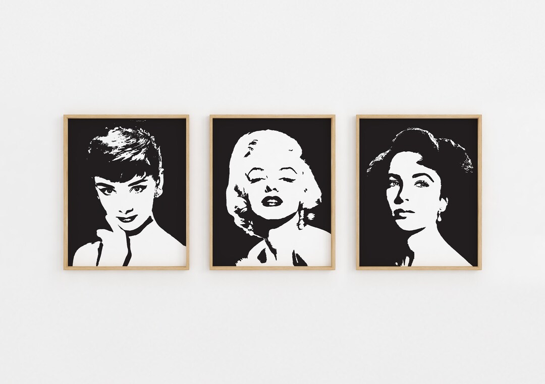 Din A4 Kunstdruck-Set – 3 Motive: Marilyn Monroe, Produktbild-Vorschau 3