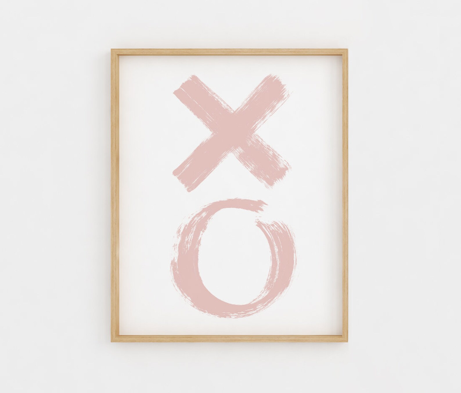 Pink XO Print Nursery Wall Art Girl Nursery Decor Printable Etsy