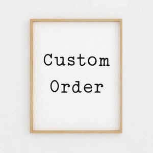 Custom 0rder - modification to existing printable listing - Personalised Custom Printable - Mouse And Me Prints