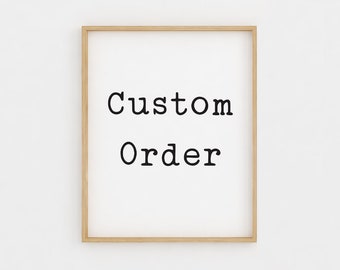 Custom 0rder - modification to existing printable listing - Personalised Custom Printable - Mouse And Me Prints