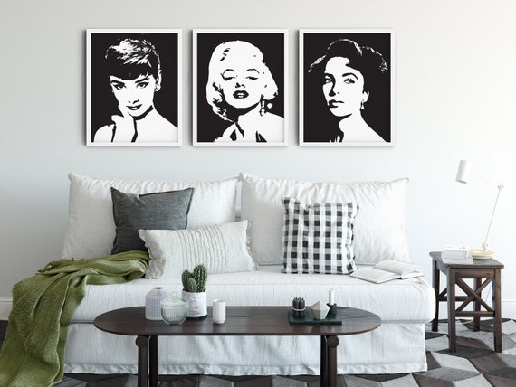 Din A4 Kunstdruck-Set – 3 Motive: Marilyn Monroe, Produktbild-Vorschau 5