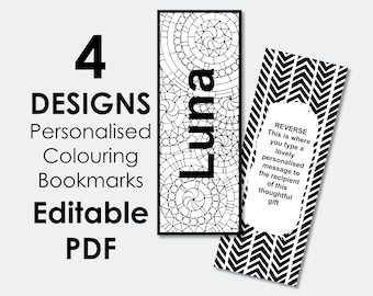 printable bookmark etsy