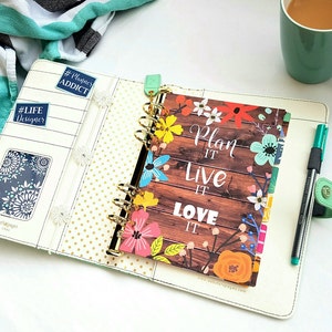 A5 Planner Dashboard Divider Set, Kikki K dividers, A5 Filofax inserts, Printable PDFs, A5 Planner inserts, digital download, Bullet Journal