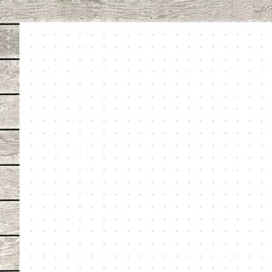 May include: A white sheet of paper with a grid of evenly spaced dots. The dots are small and gray.