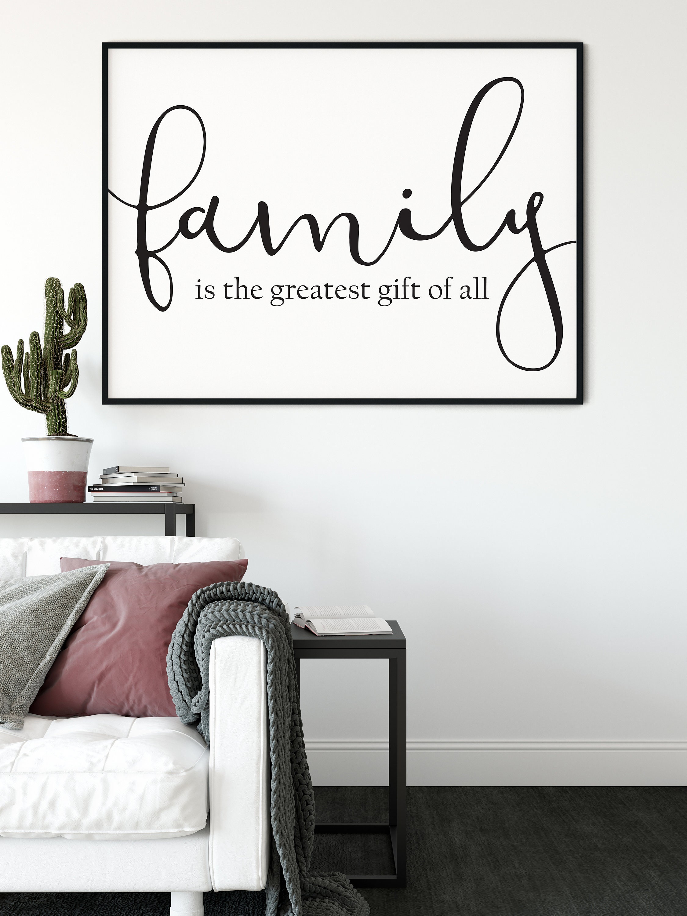 Printable Wall Art Family is the Greatest Gift of All Family | Etsy