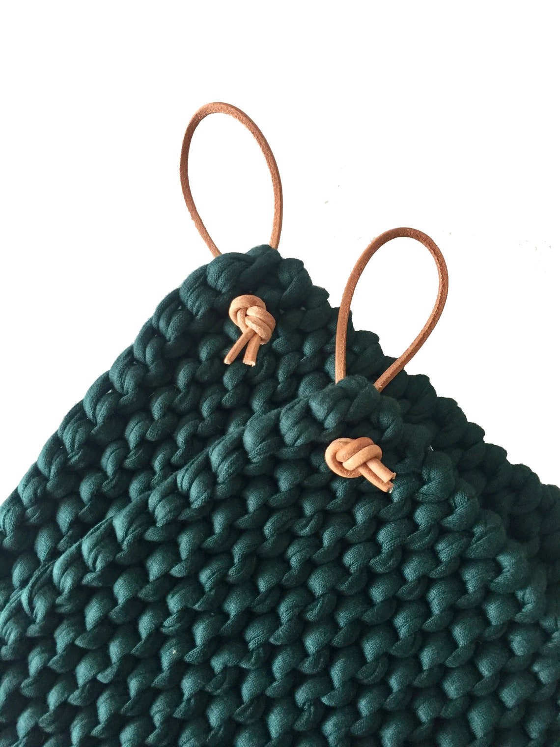 Knitted Potholders set of 2 Etsy