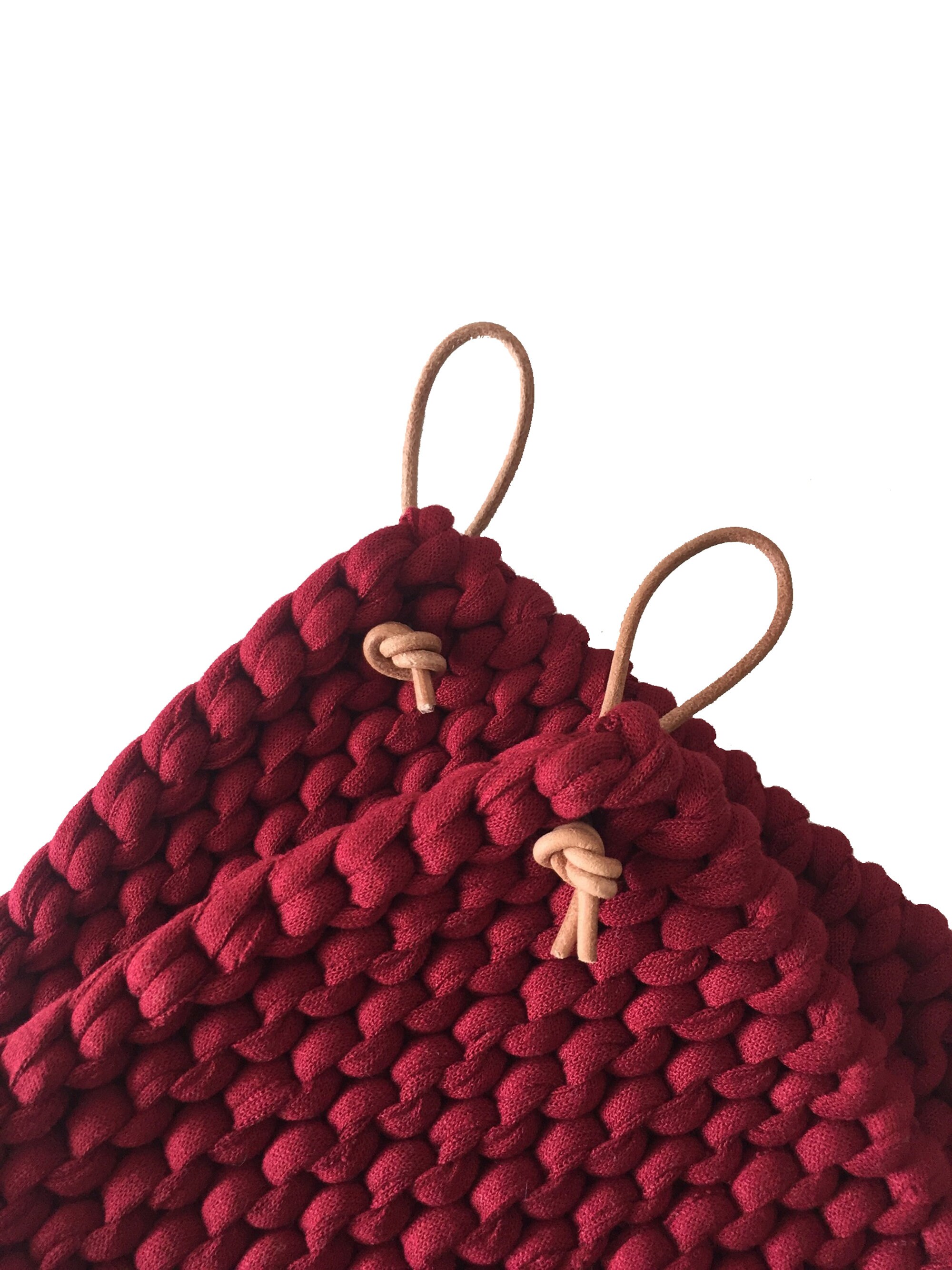 Knitted Potholders set of 2 Etsy