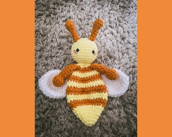 Bee Lovey, Crochet Pattern, Instant Download, Bee, Lovey, Plushie, Comforter, Snuggler, Pattern, Cuddly, Bee Lovey Pattern, Crochet Bee