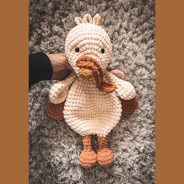 Turkey Lovey, Crochet Pattern, Instant Download, Crochet, Amigurumi, Lovey, Turkey, Autumn, Fall, Thanksgiving, Snuggler, Snuggle, Plushie